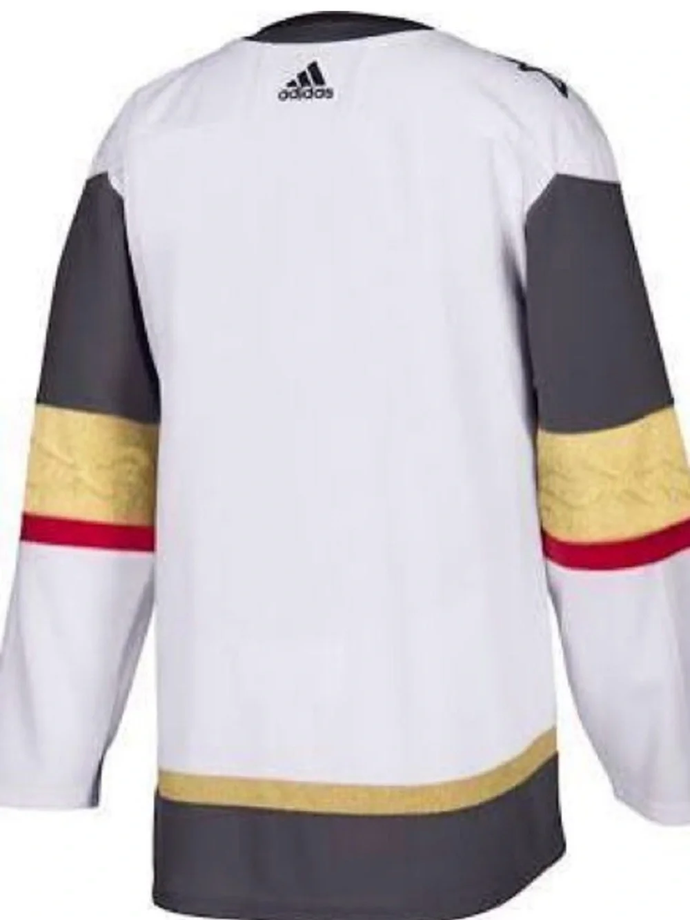NHL Vegas White Gold and Gray Mens Hockey Jersey